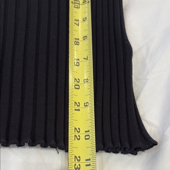 Nation LTD Black Ribbed Fitted Tank Top - Picture 6 of 9